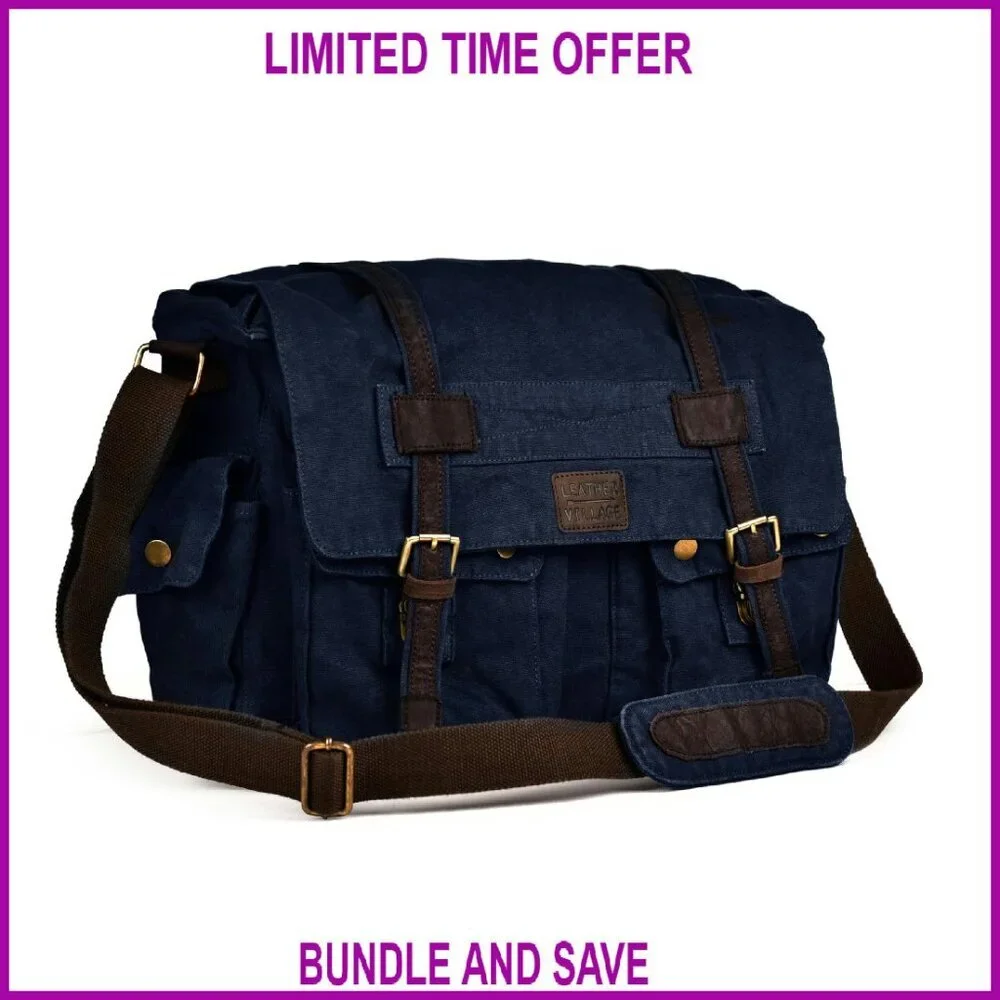 Canvas Messenger Bag 16